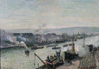 Saint-Sever Hafen, Rouen, 1896 von Camille Jacob Pissarro